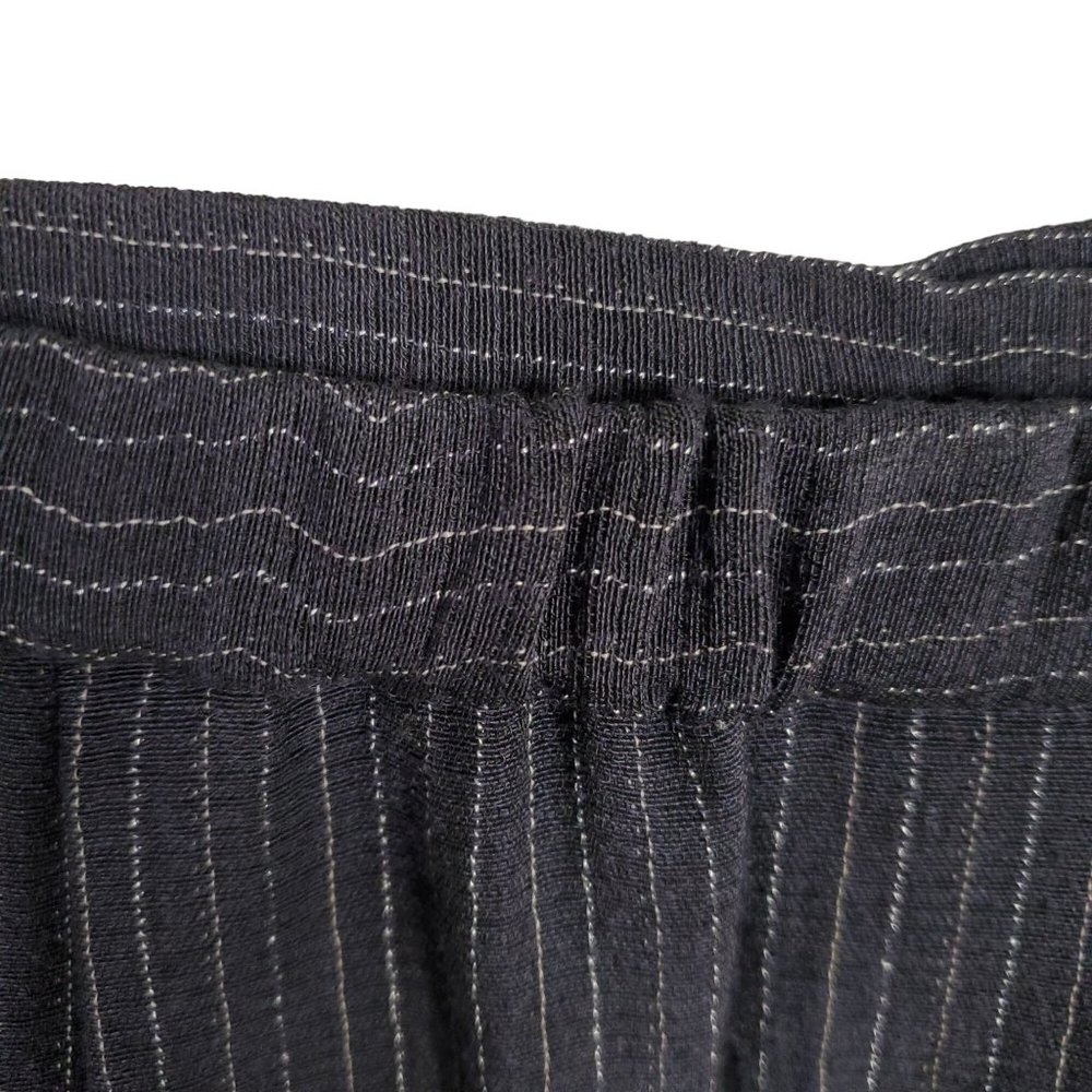 Eileen Fisher Size M Skirt Button Front Woven Wool Rayon Maxi Pinstripe Blue - Picture 10 of 10